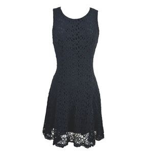 Gianni Versace Versus 90s Y2K Vintage Black Lace Dress 40/26 US XS 4 Sleeveless